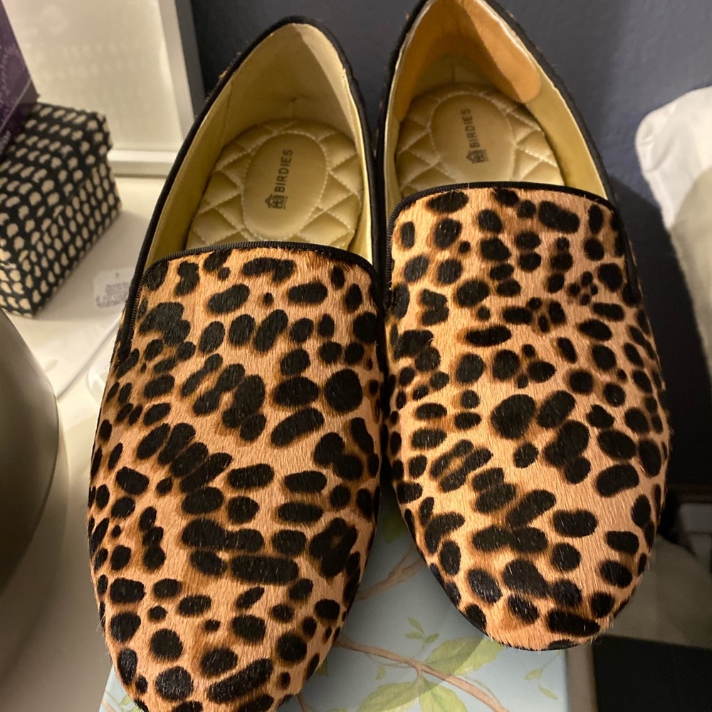 Birdies Leopard Loafers Size 10